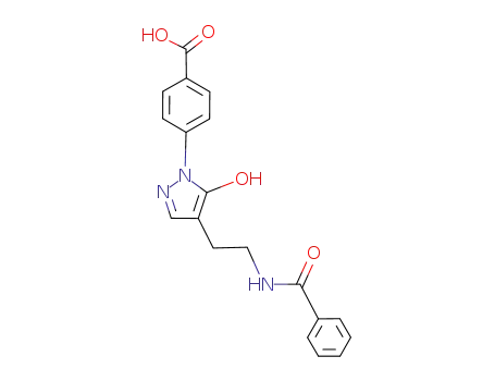 4-[4-(2-benzamidoethyl)-5-hydroxy-1H-pyrazol-1-yl]benzoic acid