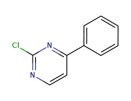 Molecular Structure of 13036-50-5 (2-CHLORO-4-PHENYLPYRIMIDINE)
