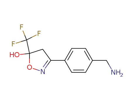 3-(4-aminomethylphenyl)-5-trifluoromethyl-4,5-dihydro-isoxazol-5-ol