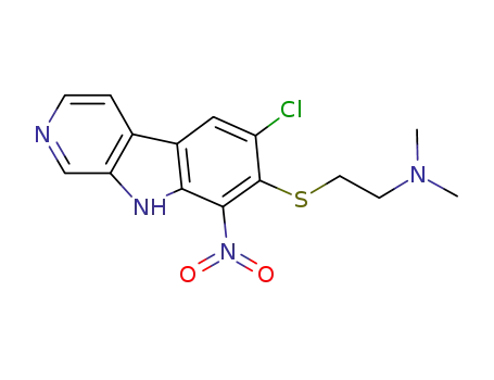 [2-(6-chloro-8-nitro-9H-β-carbolin-7-ylsulfanyl)-ethyl]-dimethyl-amine