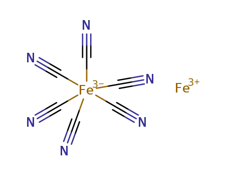 Molecular Structure of 14433-93-3 (ferric ferricyanide)