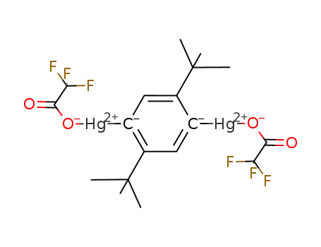 1,4-bis[(trifluoroacetoxy)mercurio]-2,5-di-tert-butylbenzene