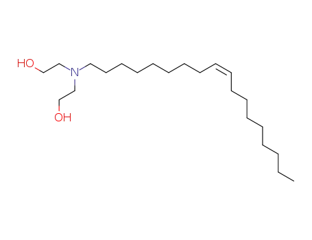 Molecular Structure of 13127-82-7 (POE (2) OLEYL AMINE)