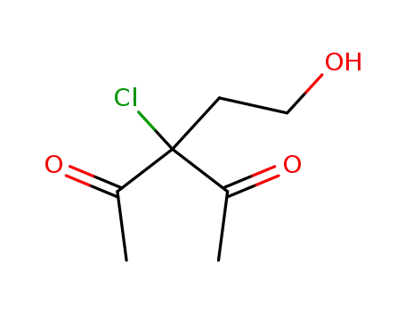 3-chloro-3-(2-hydroxy-ethyl)-pentane-2,4-dione