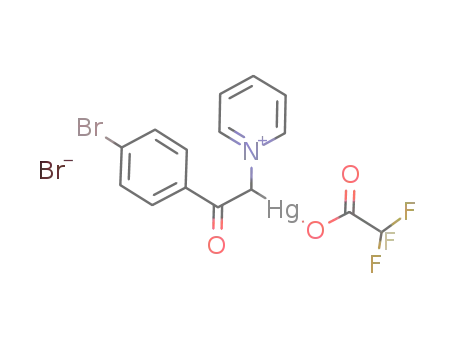 1-(2-oxo-2-(4-bromophenyl)-1-trifluoroacetoxymercurioethyl)pyridinium bromide