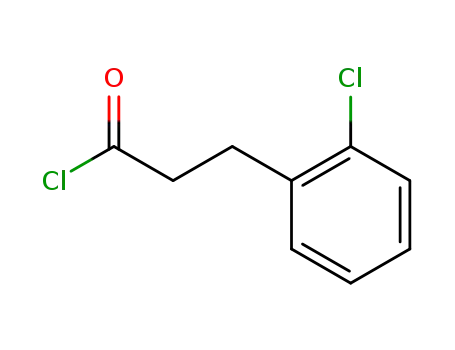 Molecular Structure of 52085-97-9 (Benzenepropanoyl chloride, 2-chloro-)