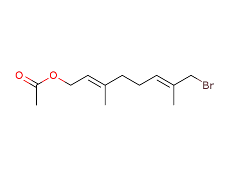 Molecular Structure of 37905-04-7 (2,6-Octadien-1-ol, 8-bromo-3,7-dimethyl-, acetate, (2E,6E)-)