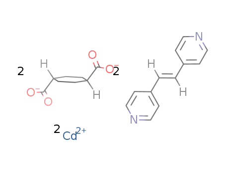 [Cd2(trans-1,4-e,e-cyclohexanedicarboxylate)(trans-1,4-a,a-cyclohexanedicarboxylate)((E)-1,2-bis(4-pyridyl)ethylene)2]n