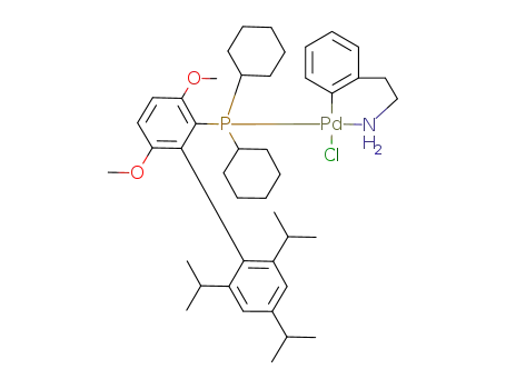 chloro[2-(dicyclohexylphosphino)-3 ,6-dimethoxy-2’,4’, 6’-triisopropyl- 1,1’-biphenyl] [2-(2-aminoethyl)phenyl]palladium(II)