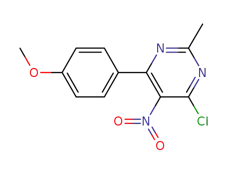 4-chloro-6-(4-methoxyphenyl)-2-methyl-5-nitropyrimidine