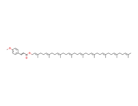 3-(4-methoxy-phenyl)-acrylic acid 3,7,11,15,19,23,27,31,35-nonamethyl-hexatriaconta-2,6,10,14,18,22,26,30,34-nonaen-1-yl ester