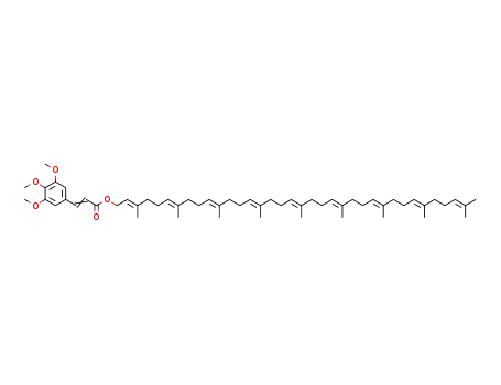 3-(3,4,5-trimethoxy-phenyl)-acrylic acid 3,7,11,15,19,23,27,31,35-nonamethyl-hexatriaconta-2,6,10,14,18,22,26,30,34-nonaen-1-yl ester
