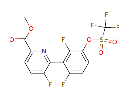 methyl 6-(2,6-difluoro-3-(trifluoromethyl-sulfonyloxy)phenyl)-5-fluoropicolinate