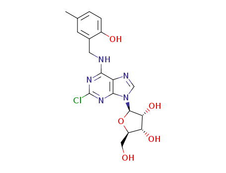 2-chloro-N6-(2-hydroxy-5-methylbenzyl)adenosine