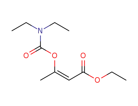 3-diethylcarbamoyloxybut-2-enoic acid ethyl ester