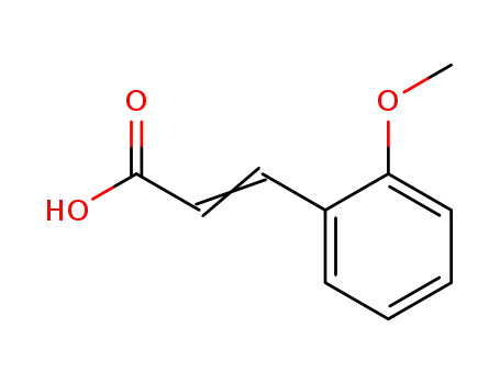 Molecular Structure of 6099-03-2 (2-Methoxycinnamic acid)