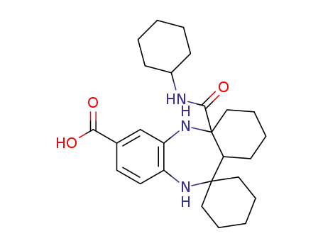 4a'-(cyclohexylcarbamoyl)-1',2',3',4',4a',5',10',11a'-octahydrospiro[cyclohexane-1,11'-dibenzo[b,e][1,4]diazepine]-7'-carboxylic acid