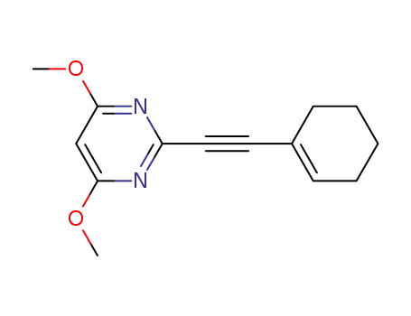 2-(cyclohexenylethynyl)-4,6-dimethoxypyrimidine