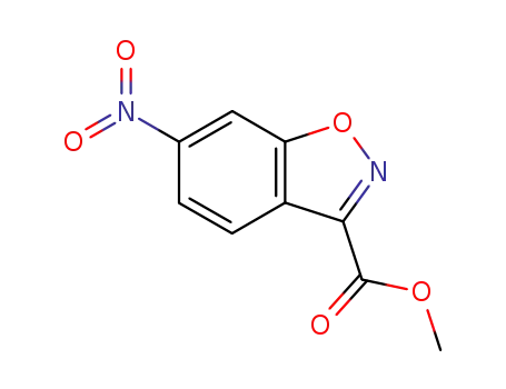 Molecular Structure of 5453-86-1 (METHYL 6-NITRO-1,2-BENZISOXAZOLE-3-CARBOXYLATE)