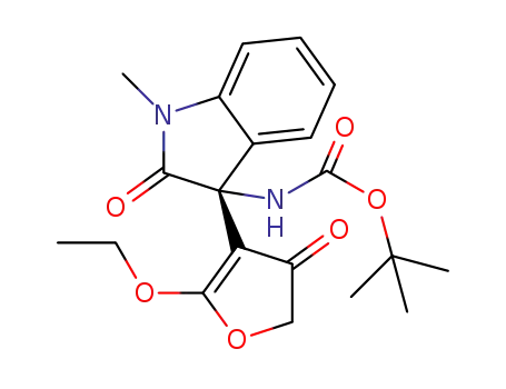 tert-butyl (R)-[3-(2-ethoxy-4-oxo-4,5-dihydrofuran-3-yl)-1-methyl-2-oxoindolin-3-yl]carbamate