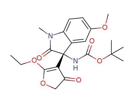 tert-butyl (R)-[3-(2-ethoxy-4-oxo-4,5-dihydrofuran-3-yl)-5-methoxy-1-methyl-2-oxoindolin-3-yl]carbamate