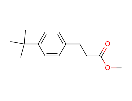 Molecular Structure of 1211-99-0 (3-(4-TERT-BUTYLBENZENE)PROPIONIC ACID, METHYL ESTER)