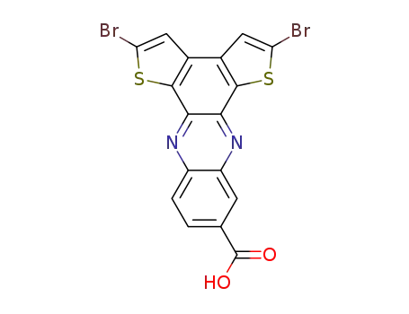 2,5-dibromodithieno[2,3-a:3',2'-c]phenazine-9-carboxylic acid