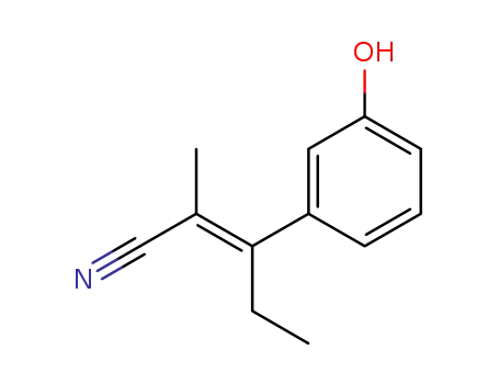 (E)-3-(3-hydroxyphenyl)-2-methylpent-2-enenitrile
