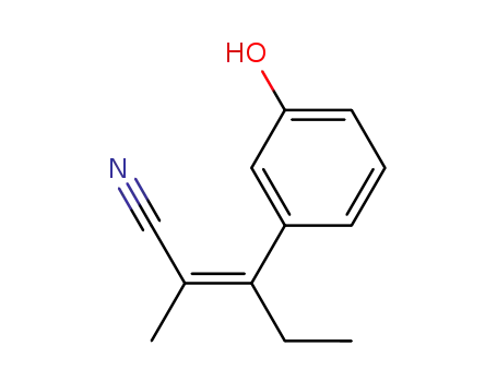 (Z)-3-(3-hydroxyphenyl)-2-methylpent-2-enenitrile