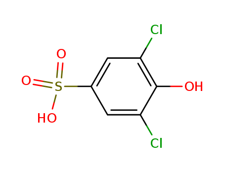 25319-98-6,3,5-dichloro-4-hydroxybenzenesulphonic acid,1-Phenol-4-sulfonicacid, 2,6-dichloro- (6CI); 3,5-Dichloro-4-hydroxybenzenesulfonic acid; NSC202726