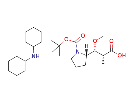 (2R,3R)-3-((S)-1-(tert-butoxycarbonyl)pyrrolidin-2-yl)-3-methoxy-2-methylpropionic acid dicyclohexylamine salt