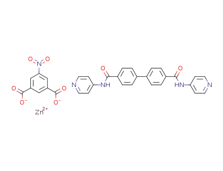 Zn(N4,N4'-di(pyridin-4-yl)biphenyl-4,4'-dicarboxamide)(5-nitro-isophthalate)