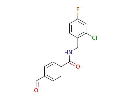 N-[(2-chloro-4-fluorophenyl)methyl]-4-formylbenzamide