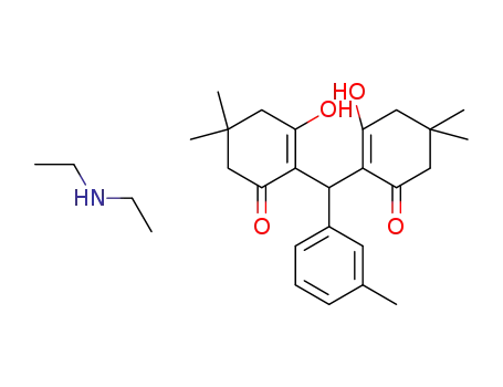 Diethylammonium 2-((2-hydroxy-4,4-dimethyl-6-oxocyclohex-1-en-1-yl)(m-tolyl)methyl)-5,5-dimethyl-3-oxocyclohex-1-enolate
