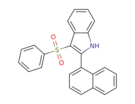 2-(naphthalen-1-yl)-3-(phenylsulfonyl)-1H-indole