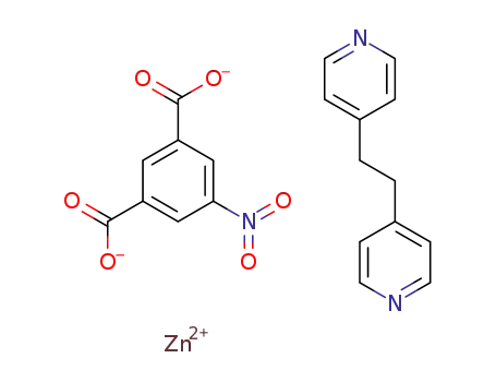 Zn(5-nitroisophthalic acid(-2H))(1,2-di(4-pyridyl)ethane)