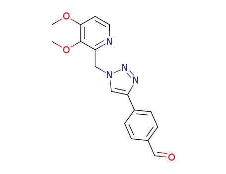 4-(1-((3,4-dimethoxypyridin-2-yl)methyl)-1H-1,2,3-triazol-4-yl)benzaldehyde