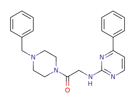 1-(4-benzylpiperazin-1-yl)-2-((4-phenylpyrimidin-2-yl)amino)ethanone