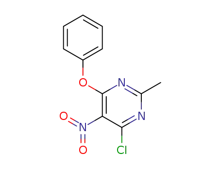 4-chloro-2-methyl-5-nitro-6-phenoxypyrimidine