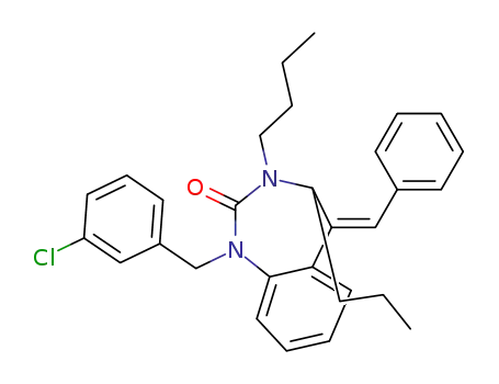 (Z)-5-benzylidene-3-butyl-1-(3-chlorobenzyl)-4-propyl-1,3,4,5-tetrahydro-2H-benzo[d][1,3]diazepin-2-one
