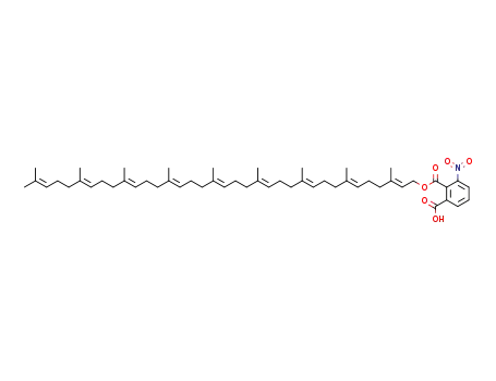 3-nitro-phthalic acid-2-(3,7,11,15,19,23,27,31,35-nonamethyl-hexatriaconta-2t,6t,10t,14t,18t,22t,26t,30t,34-nonaenyl ester)