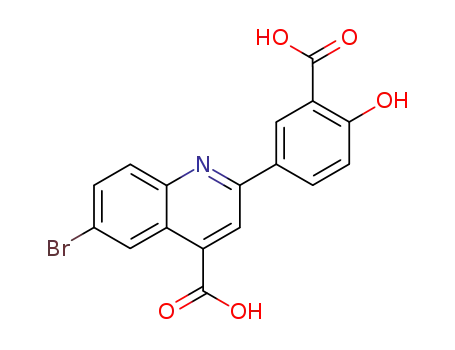 6-bromo-2-(3-carboxy-4-hydroxy-phenyl)-quinoline-4-carboxylic acid