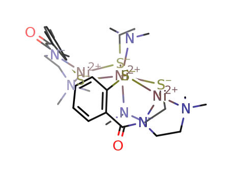 [Ni3(2-(N-(dimethylaminoethyl)aminocarbonyl)benzenethiolate)2(N,N-dimethylaminoethanethiolate)2]