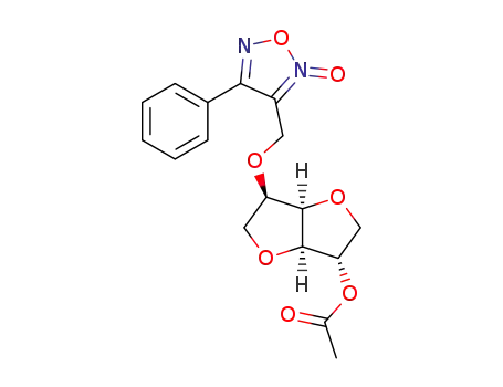 (2-O-acetyl-1,4:3,6-dianhydro-5-O-[(2-oxido-4-phenyl-1,2,5-oxadiazol-3-yl)methyl]-D-glucitol)