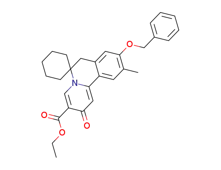 ethyl 9'-(benzyloxy)-10'-methyl-2'-oxo-2',7'dihydrospiro[cyclohexane-1,6'-pyrido[2,1-a]isoquinoline]-3'-carboxylate