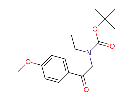 tert-butyl ethyl(2-(4-methoxyphenyl)-2-oxoethyl)carbamate
