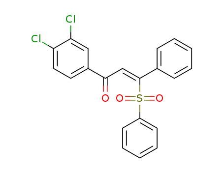 (Z)-1-(3,4-dichlorophenyl)-3-phenyl-3-(phenylsulfonyl)prop-2-en-1-one