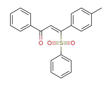 (Z)-1-phenyl-3-(phenylsulfonyl)-3-(p-tolyl)prop-2-en-1-one