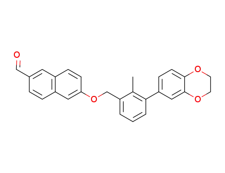 6-((3-(2,3-dihydrobenzo[b][1,4]dioxin-6-yl)-2-methylbenzyl)oxy)-2-naphthaldehyde