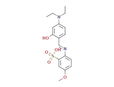 (E)-2-((4-(diethylamino)-2-hydroxybenzylidene)amino)-5-methoxybenzenesulfonic acid